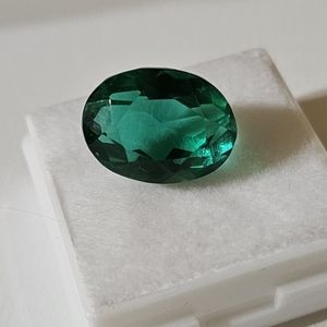 Oval Cushion Cut Certified Emerald Gemstone 9.65 Carats!